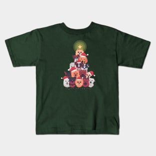 DOGS CHRISTMAS TREE Kids T-Shirt